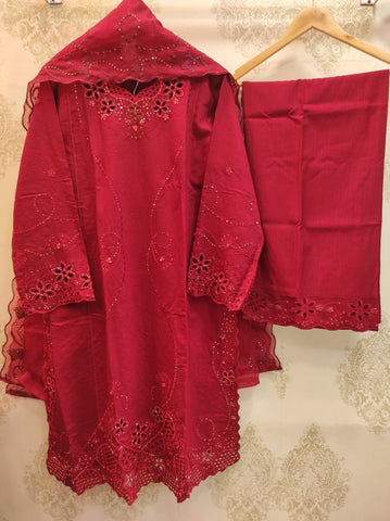 Cutwork Tunic | Ruby Radiance