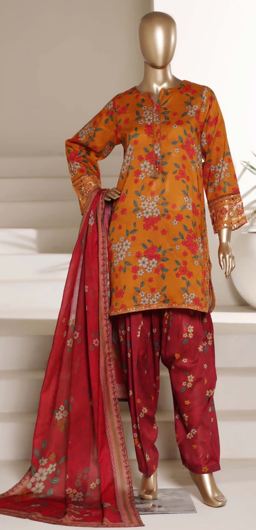 Sadabahar Malika Embroidered Lawn 002