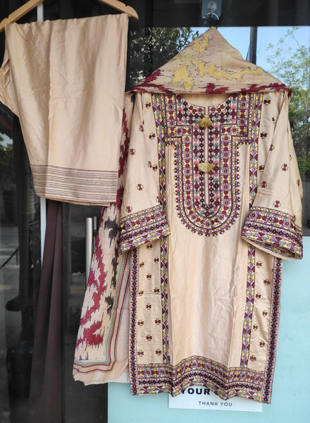 Classic Afghani Farshi Set (Beige)