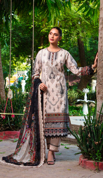 GUL ADHAR STITCHED LAWN | GA008