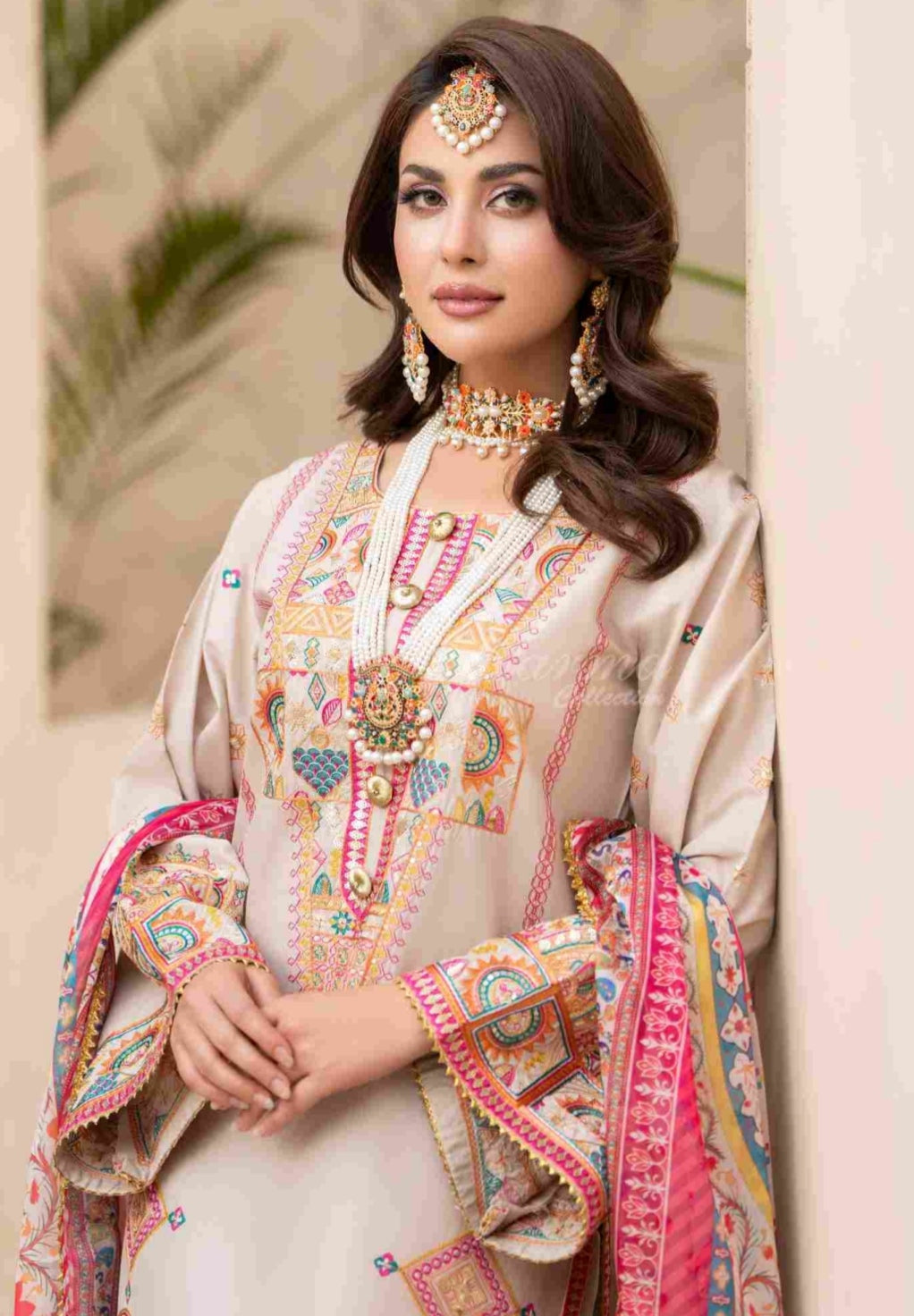Ferisha Luxury Lawn | Oatmeal