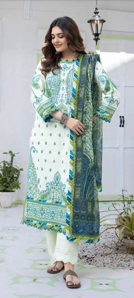 GUL ADHAR STITCHED LAWN | GA015