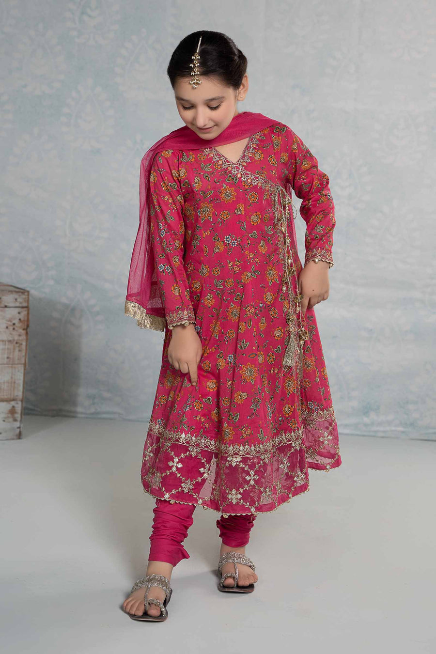 3 Piece Printed Cotton Suit | MKD-EF24-28