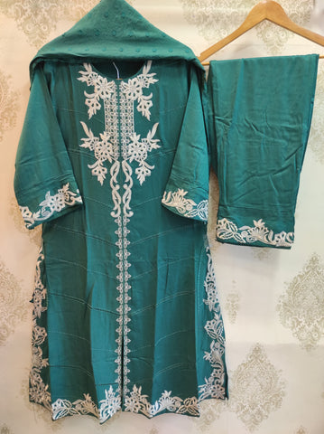 Dark Sea Green A-Line Rayon Set
