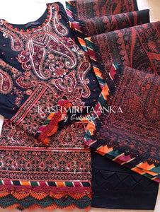 GUL ADHAR STITCHED LAWN | GA013