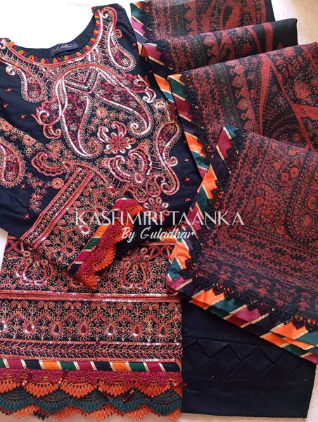GUL ADHAR STITCHED LAWN | GA013