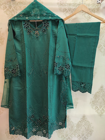 Cutwork Tunic | Emerald Bloom