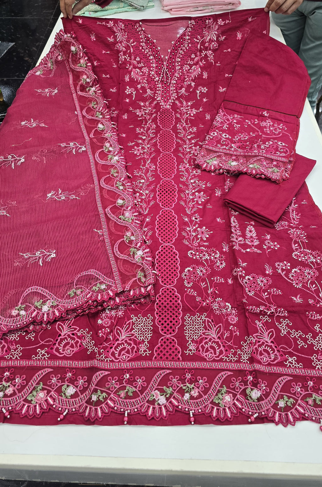 Qalamkar Suqoon Semi-Stitched Luxury Lawn 003