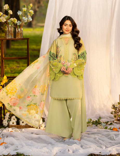 Haya Luxury Lawn | Pistachio