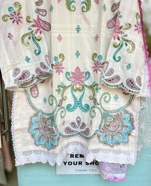 Pastel Heritage Embroidered Suit