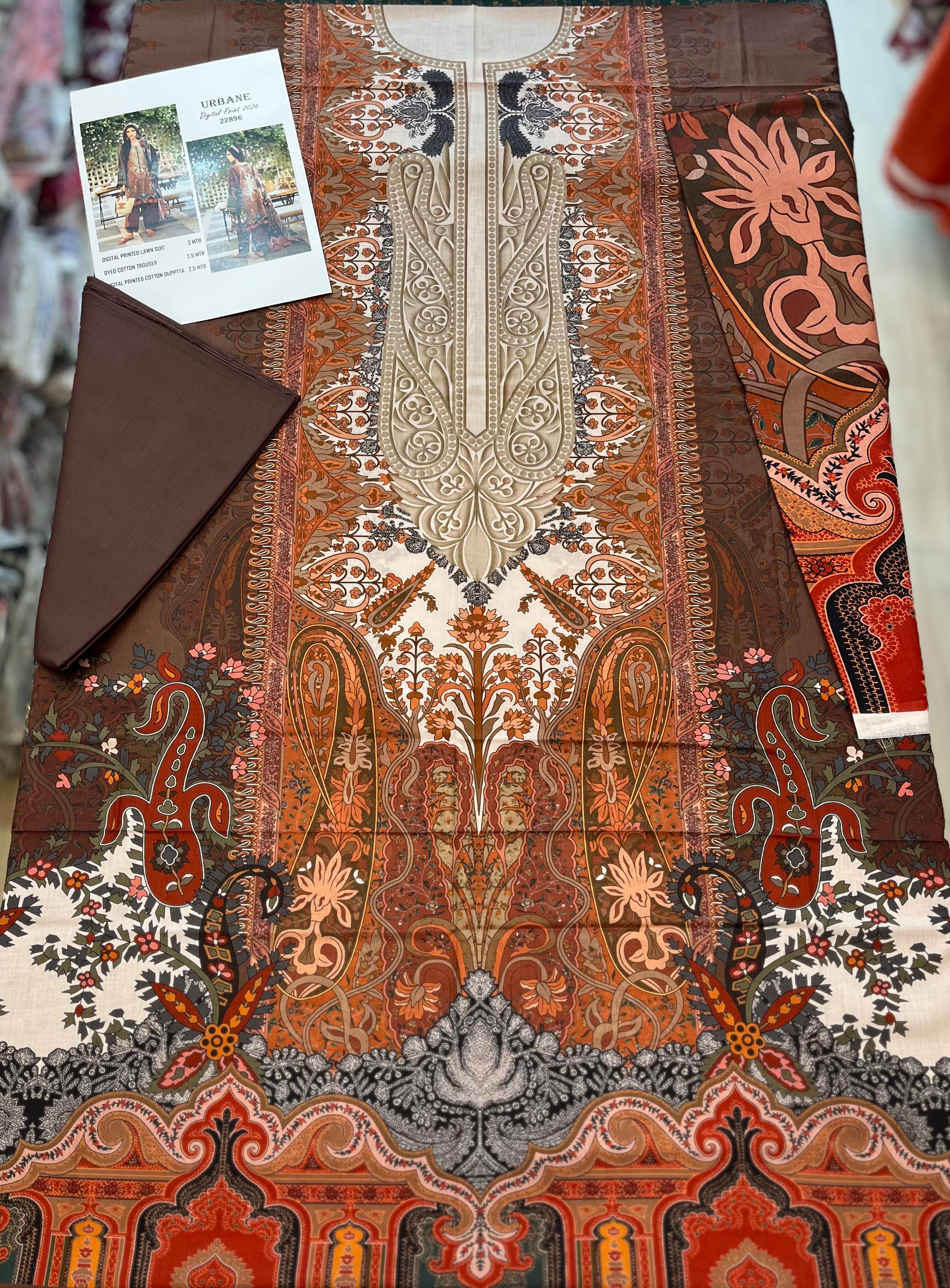 Jade Urban Premium Lawn Prints | JD - 21