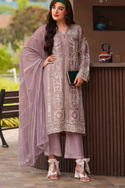 Handwork Eid Pret | Onion Pink