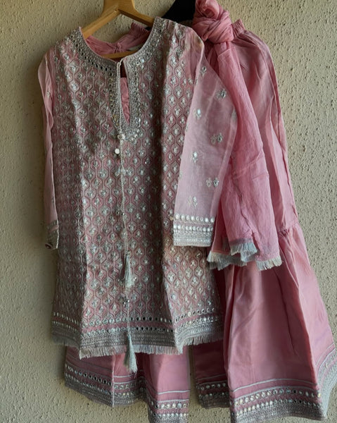3 Piece Embroidered Organza Suit | MKD-EF 11001