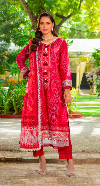GUL ADHAR STITCHED LAWN | GA002