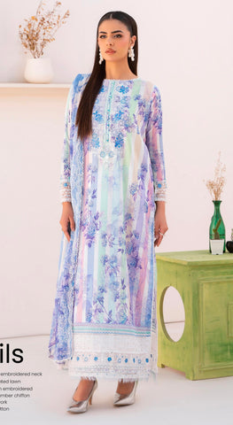Embroidered Lawn Suit | GM006