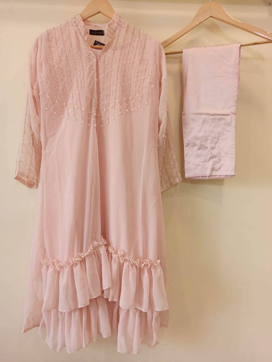 Ruffle Jacket Set