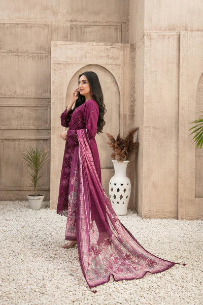ZYLAH BY TAWAKKAL 3 Piece Un Stitched Suit - D-8521