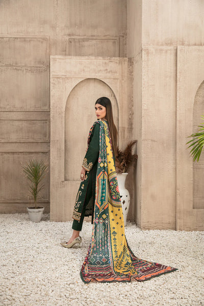ZYLAH BY TAWAKKAL 3 Piece Un Stitched Suit - D-8529