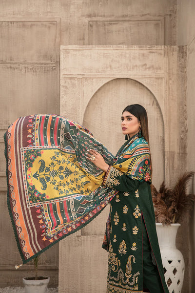 ZYLAH BY TAWAKKAL 3 Piece Un Stitched Suit - D-8529