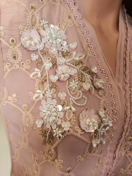 Light Pink Georgette Tunic