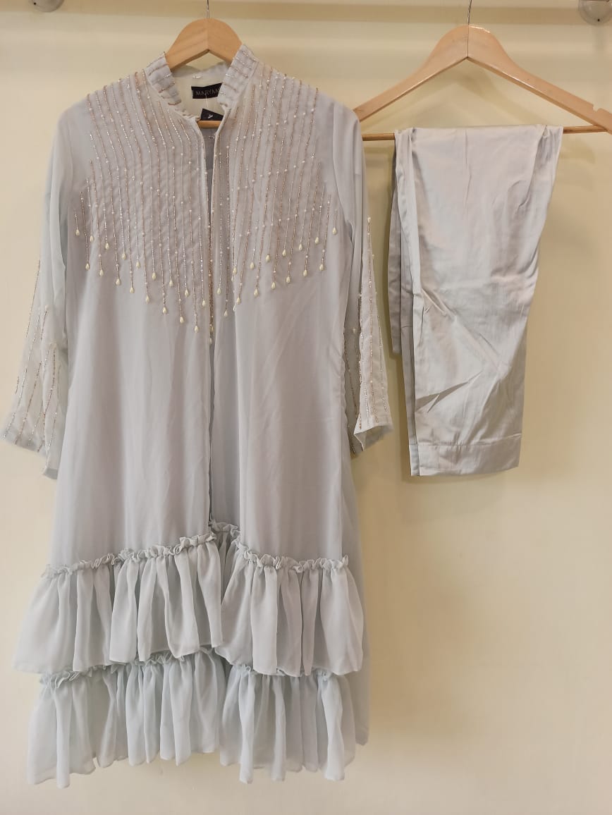 Ruffle Jacket set