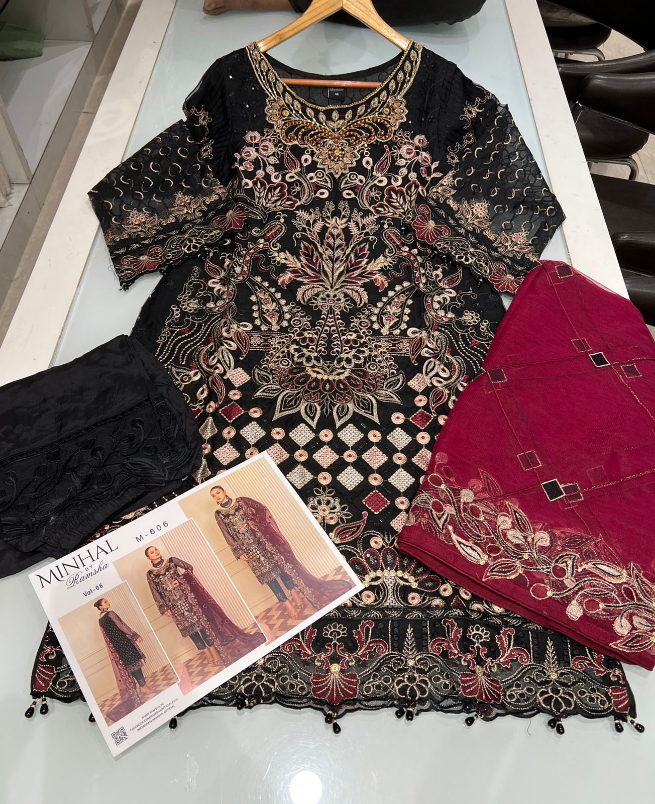 Ramsha Chiffon Stitched