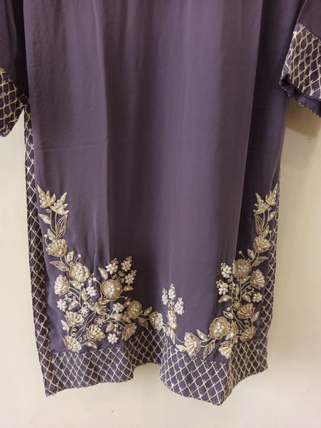 Mauve Purple Georgette Kurta Set