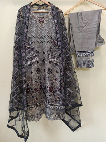 Ramsha Net Stitched