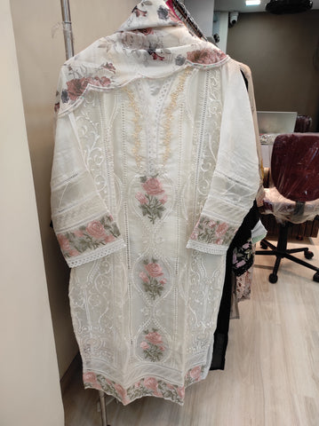 White Rosy Tunic