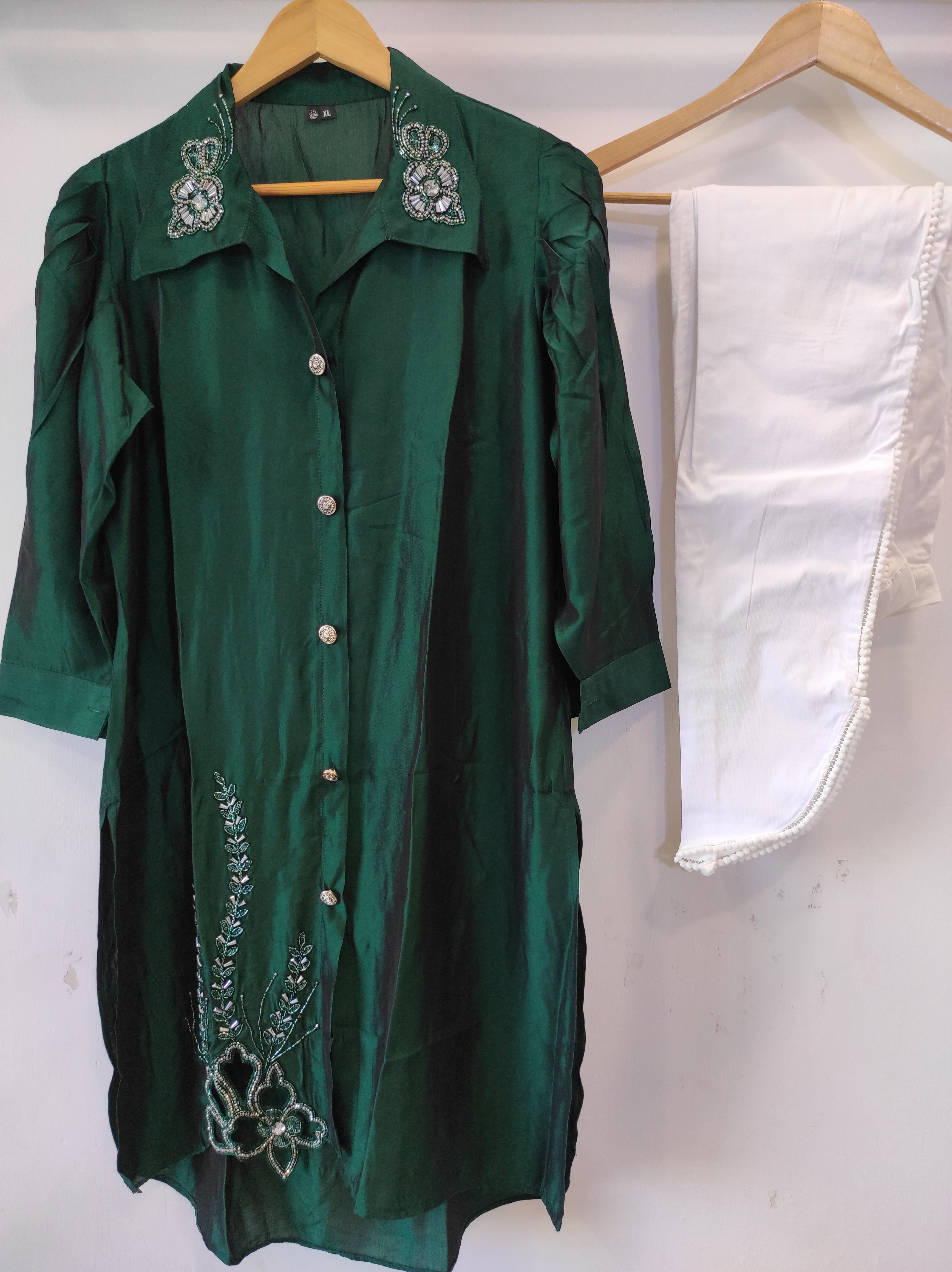 Bottle Green Tunic Set