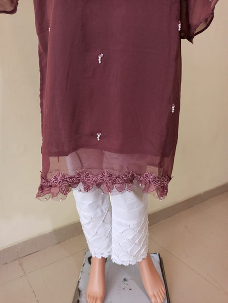 Dark Pink Georgette Tunic