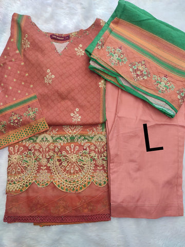Bin Saeed Lawn Embroidered