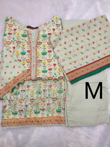 Bin Saeed Lawn Embroidered