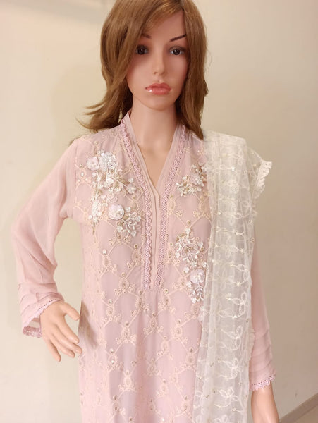Light Pink Georgette Tunic