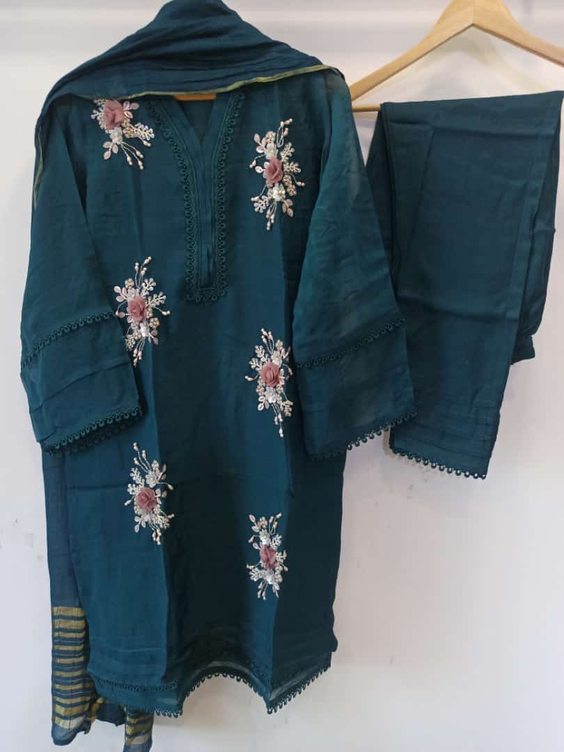 Teal Blue Tunic Set