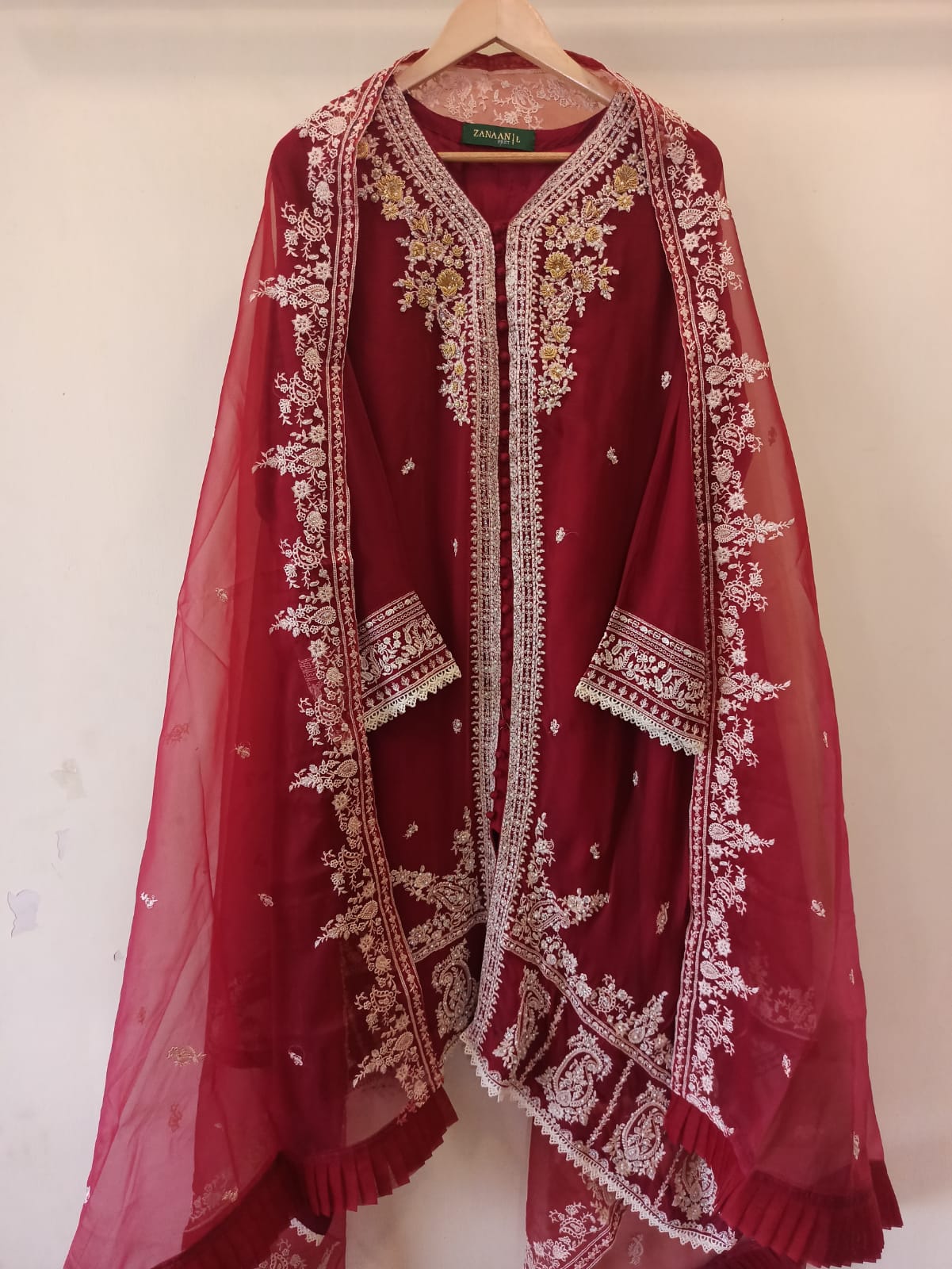 Bin Saeed Stitched Embroidered Chiffon