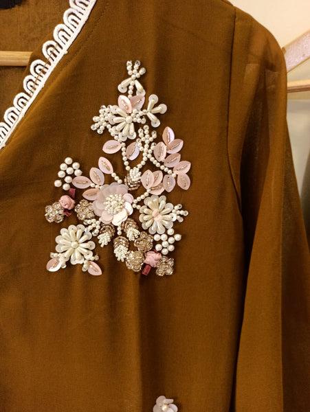 Mehendi Brown Tunic Set